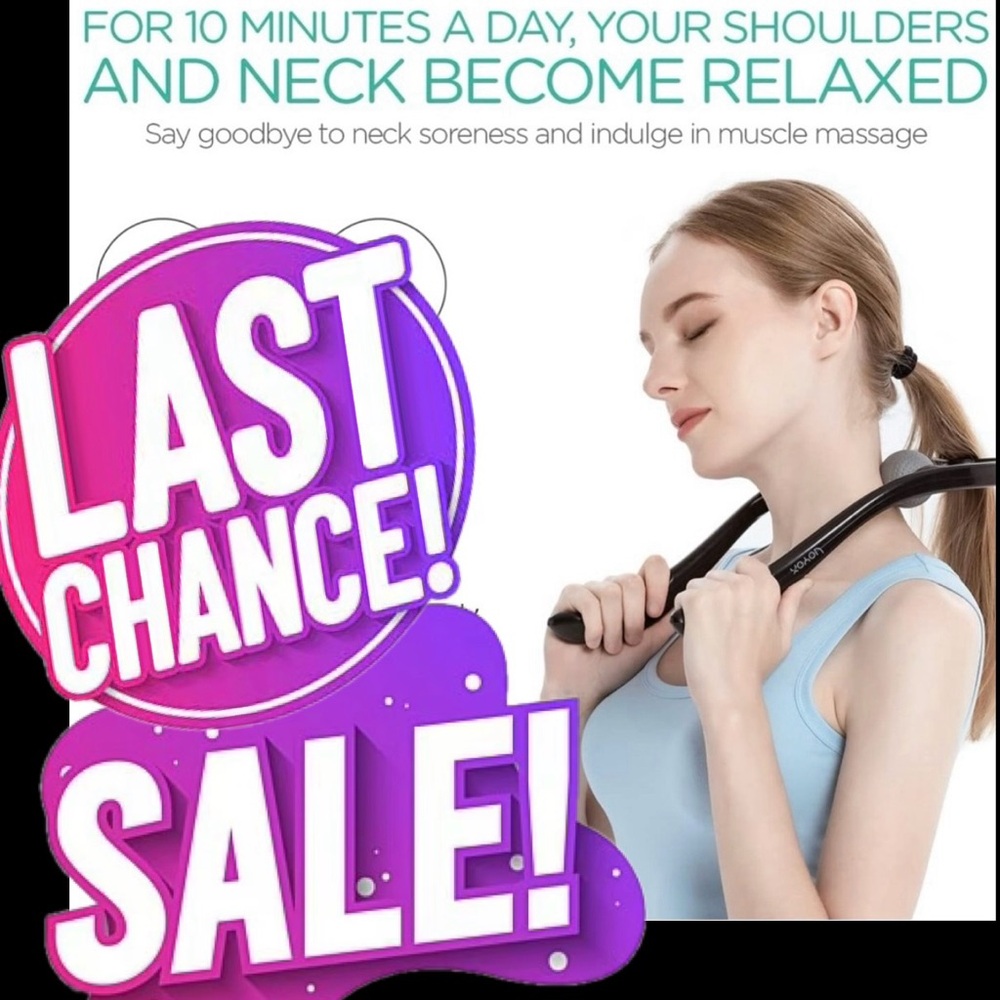 💥 DONATING VOYOR Neck/Shoulder Massager Shiatsu Deep Tissue Dual Trigger Point